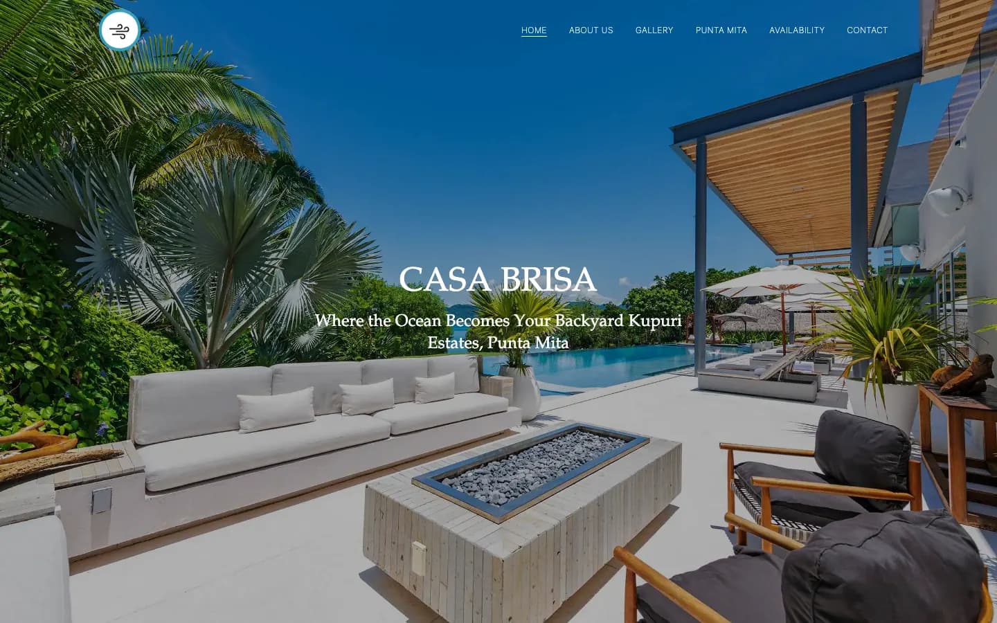 Sitio web de Casa Brisa