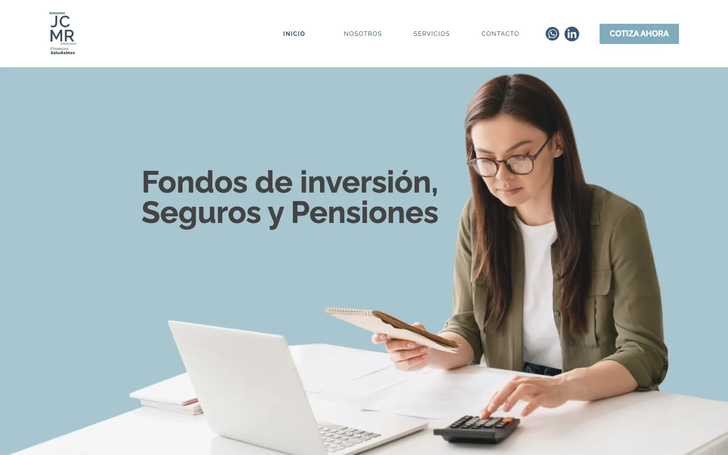 Sitio web de JCMR Finanzas