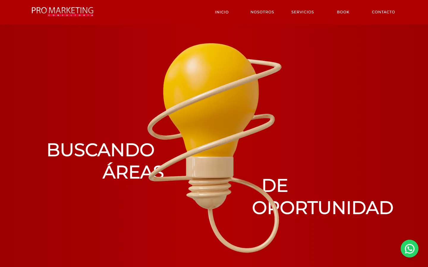 Sitio web de Pro Marketing